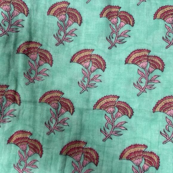 Victoria Dunn Women's Wide Leg Palazzo Pant Linen Blend Size XL Floral Boho - Picture 2 of 7